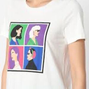 Vero Moda White Tee with Colorful Graphic